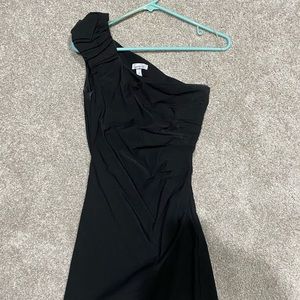 Black one shoulder dress